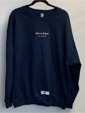 NWT Los Angeles “City of Angels” California Navy Crewneck Size XL